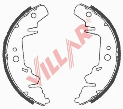 Brake Shoe Set (629.0687)