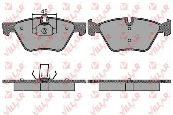 Brake Pad Set, disc brake (626.1512)