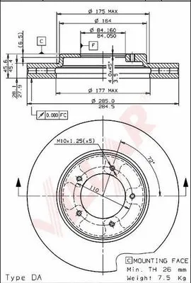 Brake Disc (628.1666)