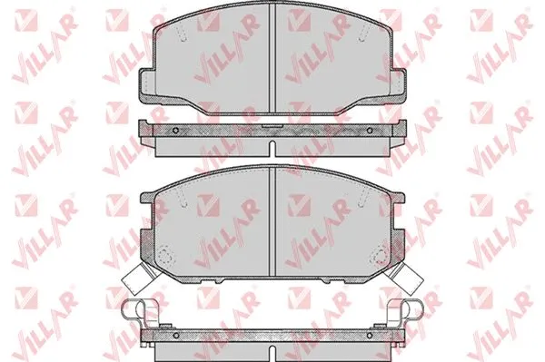 Brake Pad Set, disc brake (626.0553)