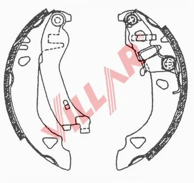 Brake Shoe Set (629.0628)