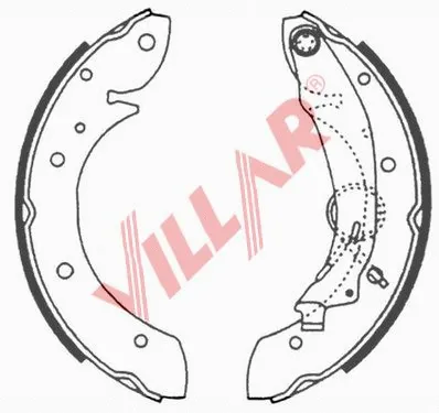 Brake Shoe Set (629.0648)