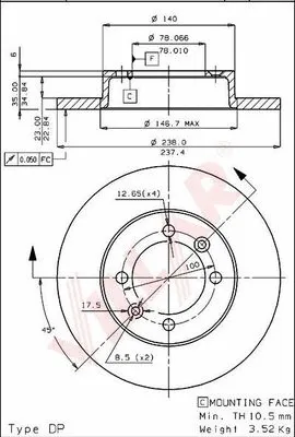 Brake Disc (628.1105)