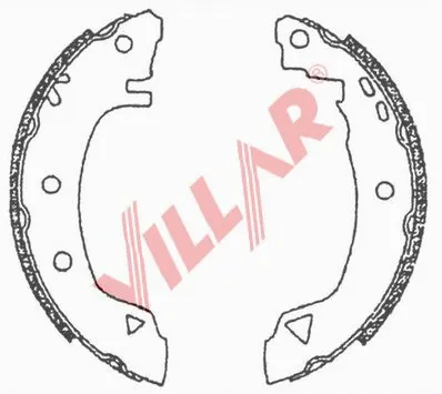 Brake Shoe Set (629.0602)