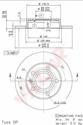 Brake Disc (628.1799)