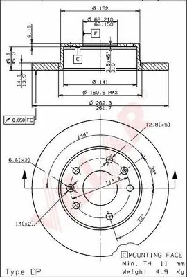 Brake Disc (628.1431)