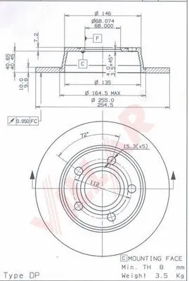 Brake Disc (628.1691)