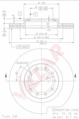 Brake Disc (628.1216)