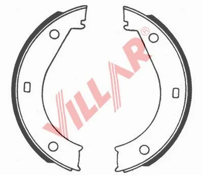 Brake Shoe Set, parking brake (629.0731)
