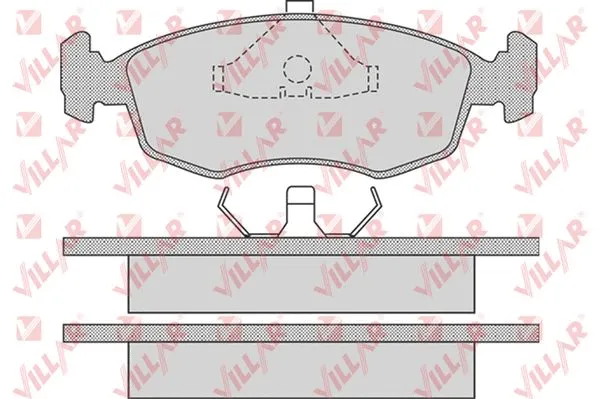 Brake Pad Set, disc brake (626.0678)