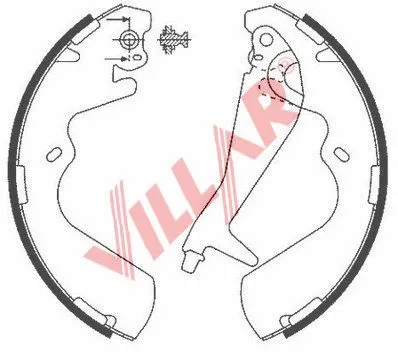 Brake Shoe Set (629.0813)