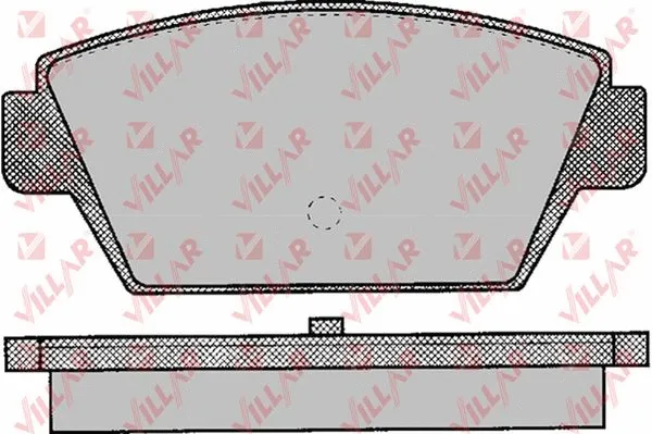 Brake Pad Set, disc brake (626.0044)