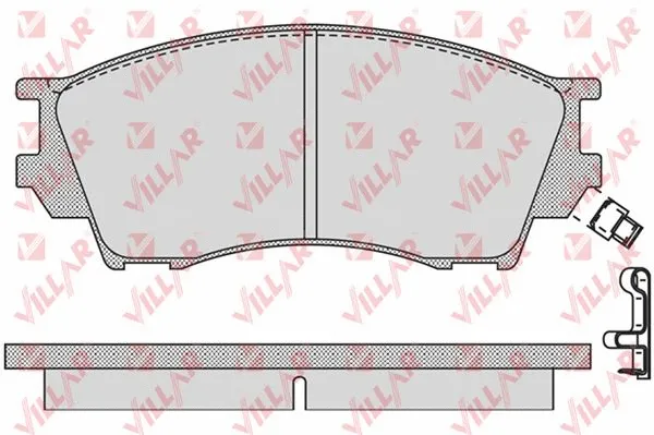 Brake Pad Set, disc brake (626.1019)