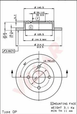 Brake Disc (628.1266)