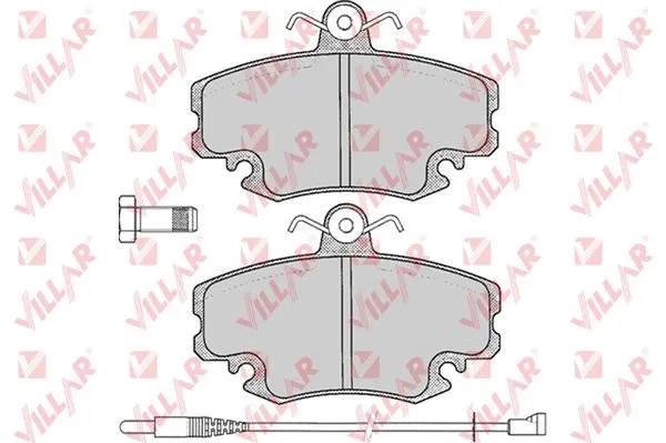 Brake Pad Set, disc brake (626.0349)
