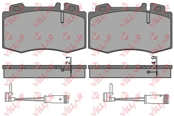 Brake Pad Set, disc brake (626.0849A)