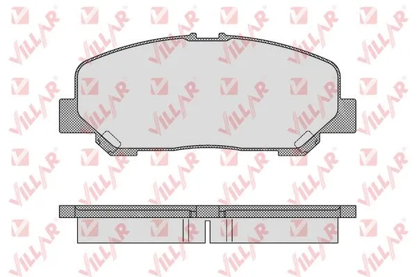 Brake Pad Set, disc brake (626.1636)