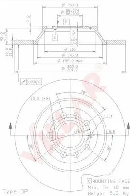 Brake Disc (628.1840)