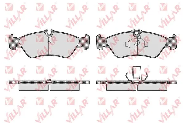 Brake Pad Set, disc brake (626.1611)