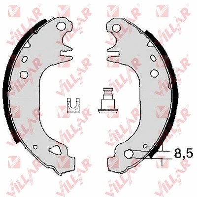 Brake Shoe Set (629.0349)