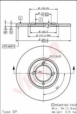 Brake Disc (628.1656)