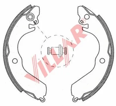 Brake Shoe Set (629.0750)