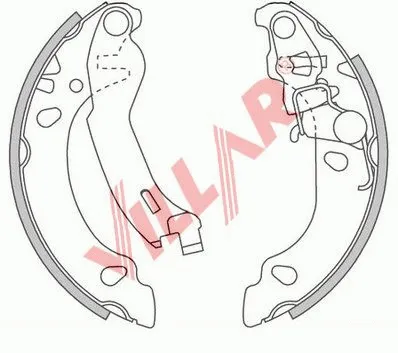 Brake Shoe Set (629.0814)