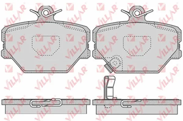 Brake Pad Set, disc brake (626.0761)