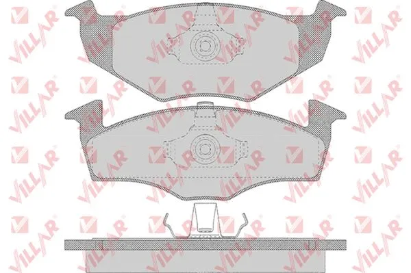 Brake Pad Set, disc brake (626.0638)