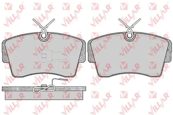 Brake Pad Set, disc brake (626.0407)