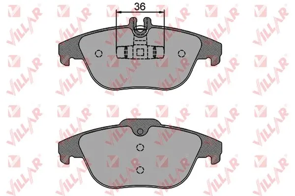 Brake Pad Set, disc brake (626.1274)