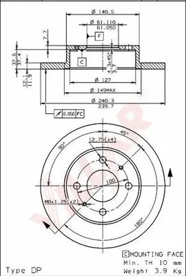 Brake Disc (628.1306)