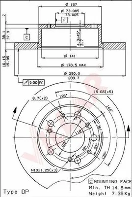 Brake Disc (628.0819)