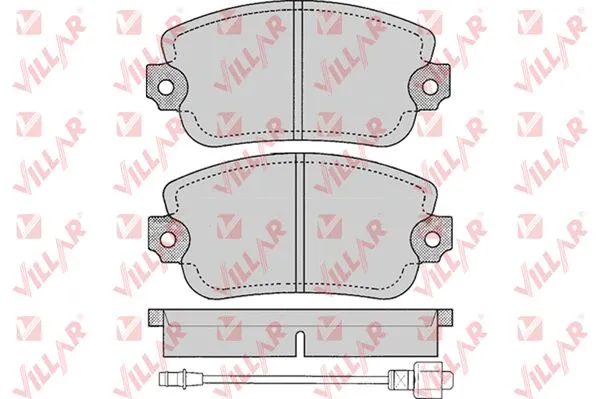 Brake Pad Set, disc brake (626.0145)