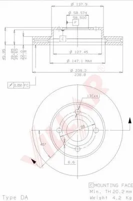Brake Disc (628.1734)