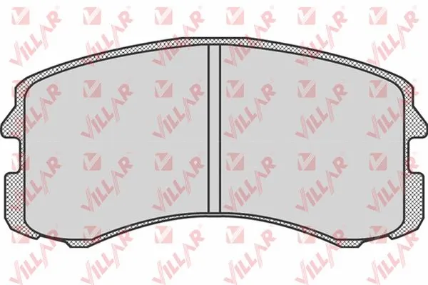 Brake Pad Set, disc brake (626.0826)