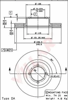 Brake Disc (628.1043)