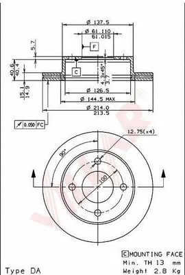 Brake Disc (628.1018)