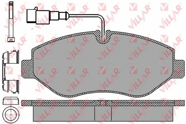 Brake Pad Set, disc brake (626.1669)