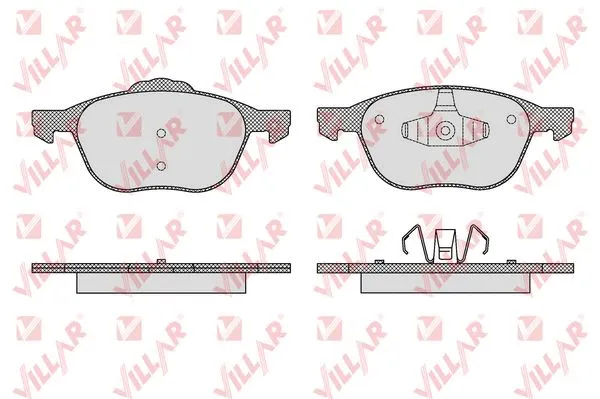 Brake Pad Set, disc brake (626.1627)