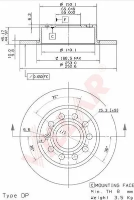 Brake Disc (628.1779)