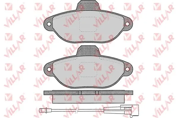 Brake Pad Set, disc brake (626.1262)
