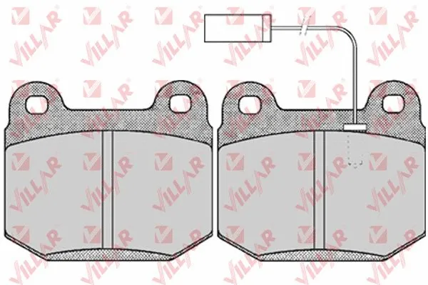 Brake Pad Set, disc brake (626.0434)