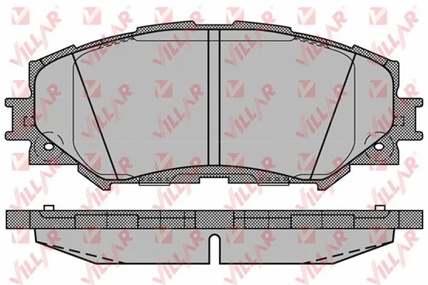 Brake Pad Set, disc brake (626.1258)