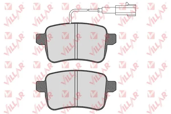 Brake Pad Set, disc brake (626.1596)