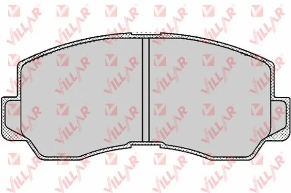 Brake Pad Set, disc brake (626.0532)