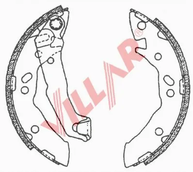 Brake Shoe Set (629.0711)