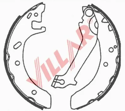 Brake Shoe Set (629.0632)