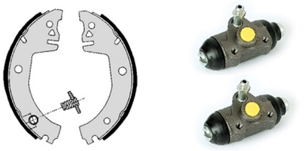 Brake Shoe Set (608.8224)