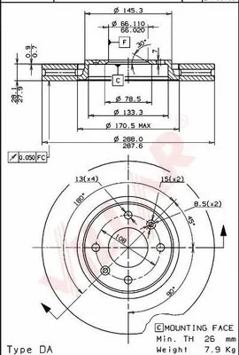 Brake Disc (628.0282)